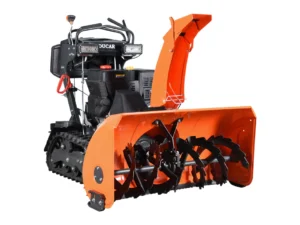 Souffleuse 42" conducteur debout à chenilles a/chute électrique,420cc